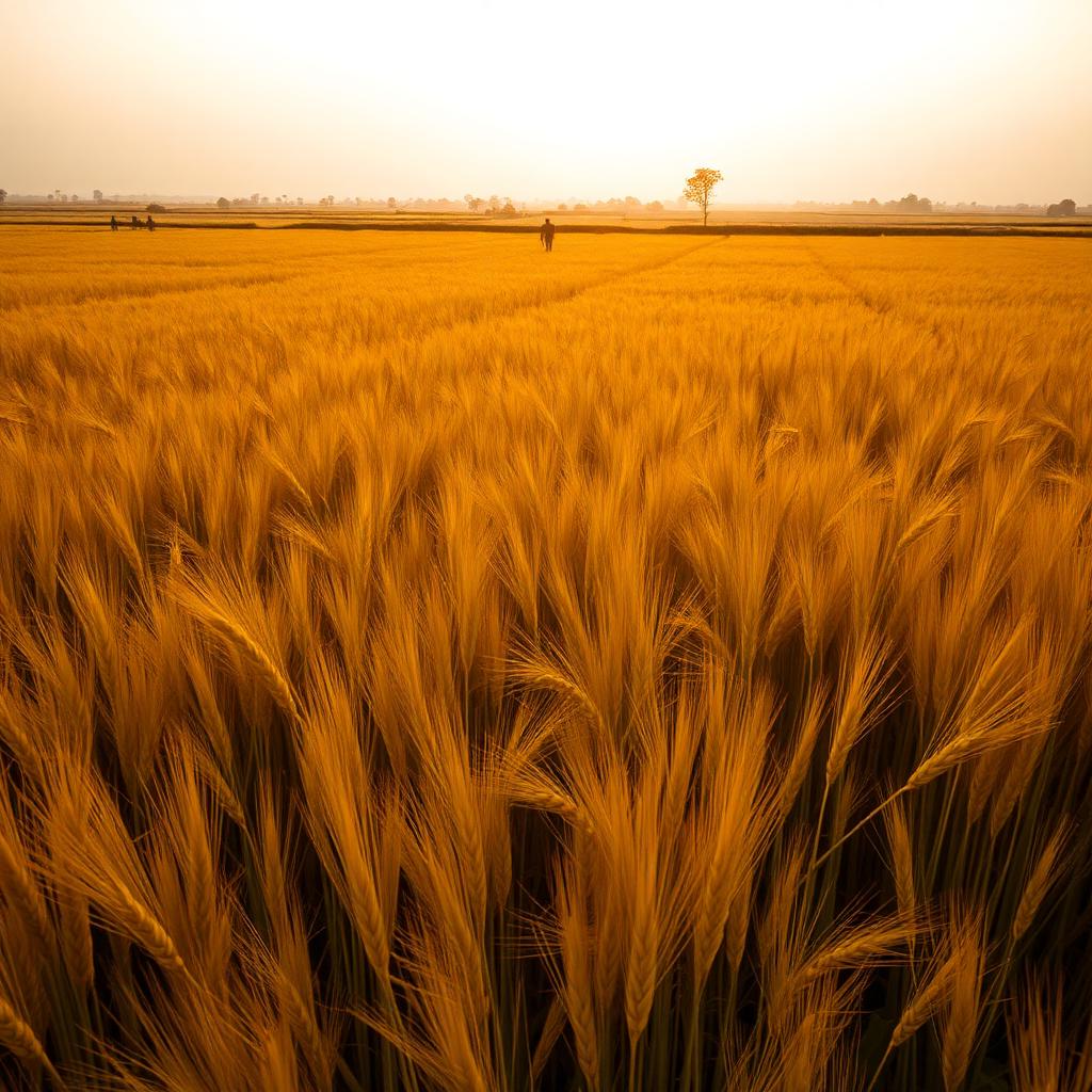 Golden wheat fields of Bihar